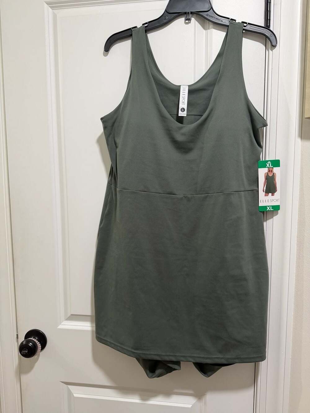 Elle Sport Women's Active Tennis Dress with Built-in Shorts and Pockets